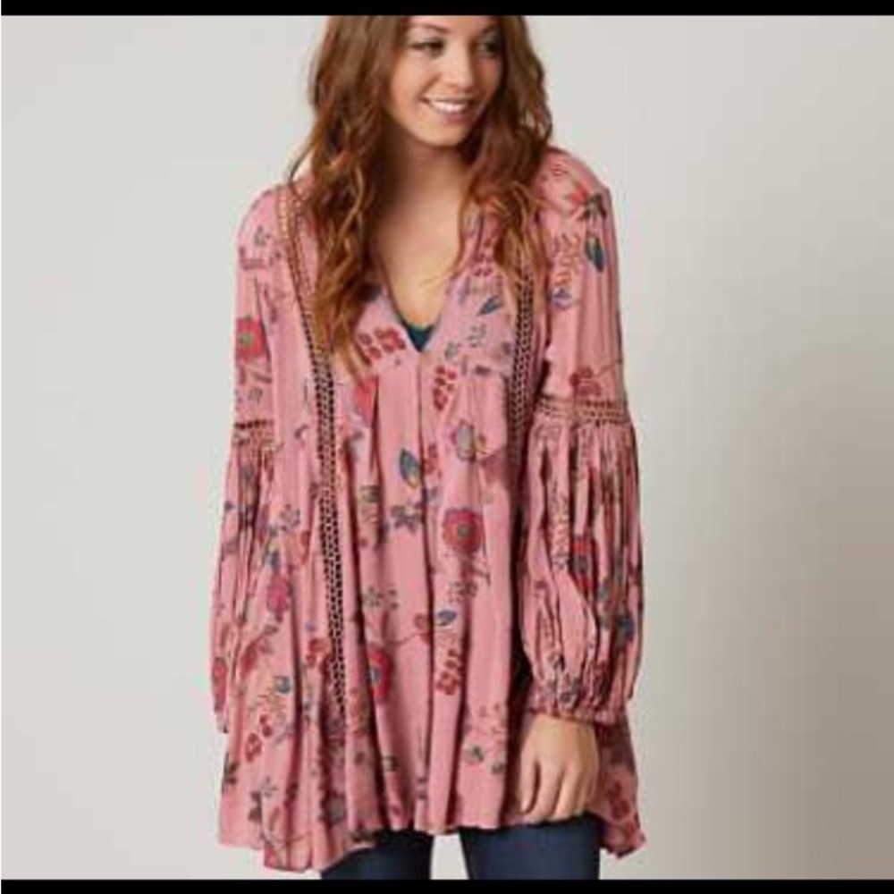 Free People Just The Two of us Top Mauve Pink - Picture 1 of 7